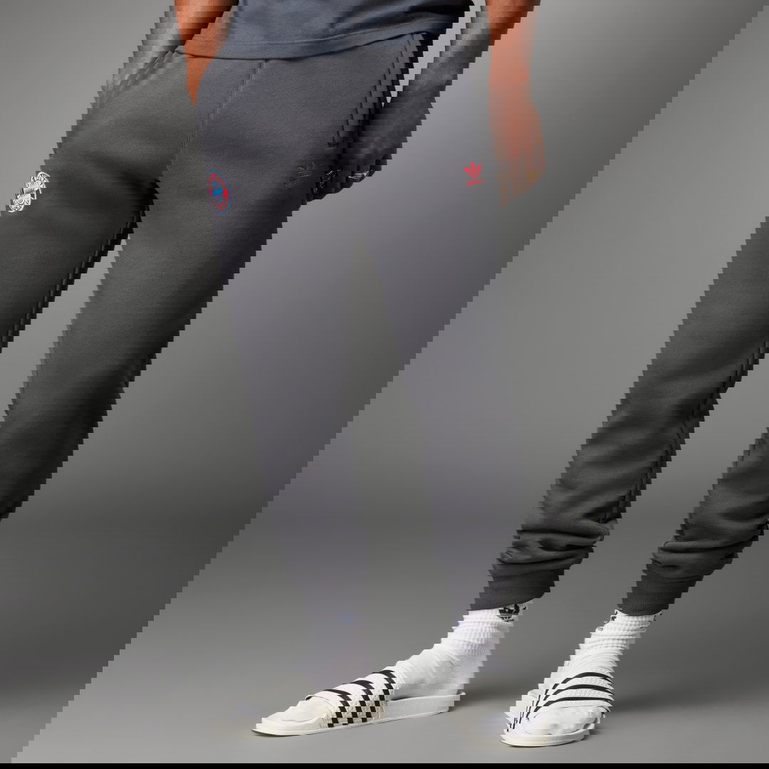 Träningsbyxor adidas Performance FC Bayern Essentials Trefoil Pants Grå | IL1033, 0