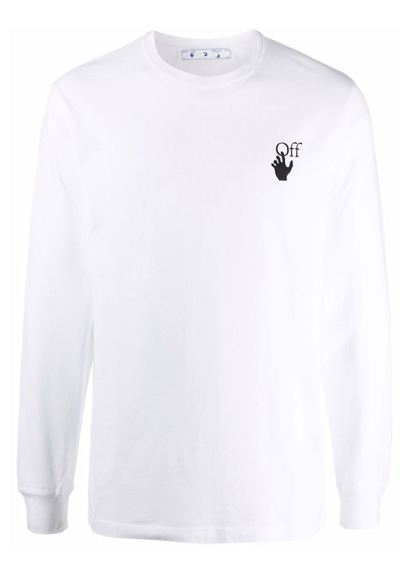 T-shirt Off-White Degrade Arrows Long Sleeve T-Shirt White Vit | OMAB001F21JER0010110