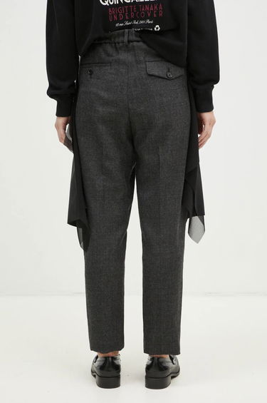 Byxor UNDERCOVER High Waist Pants With Attached Skirt Overlay Grå | UC2D1505, 2