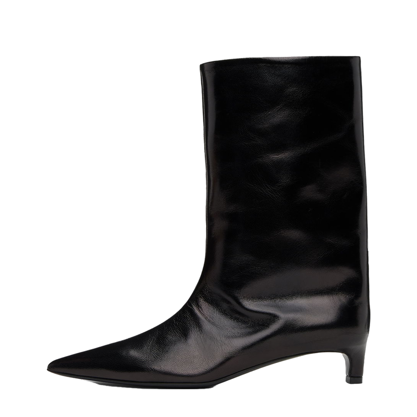 Sneakers och skor Jil Sander Leather Heeled Boots Svart | J15WU0015_P2958