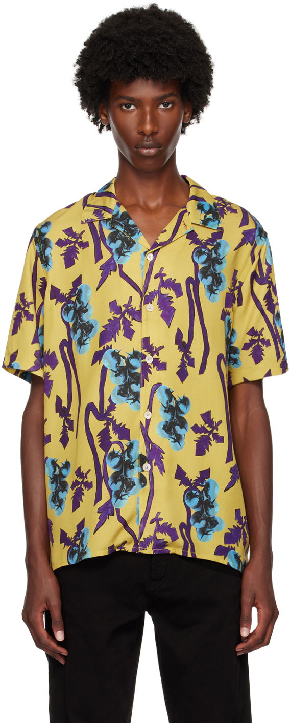 Skjorta Paul Smith PS Paul Smith Printed Shirt Gul | M2R-695U-N22101-32, 0