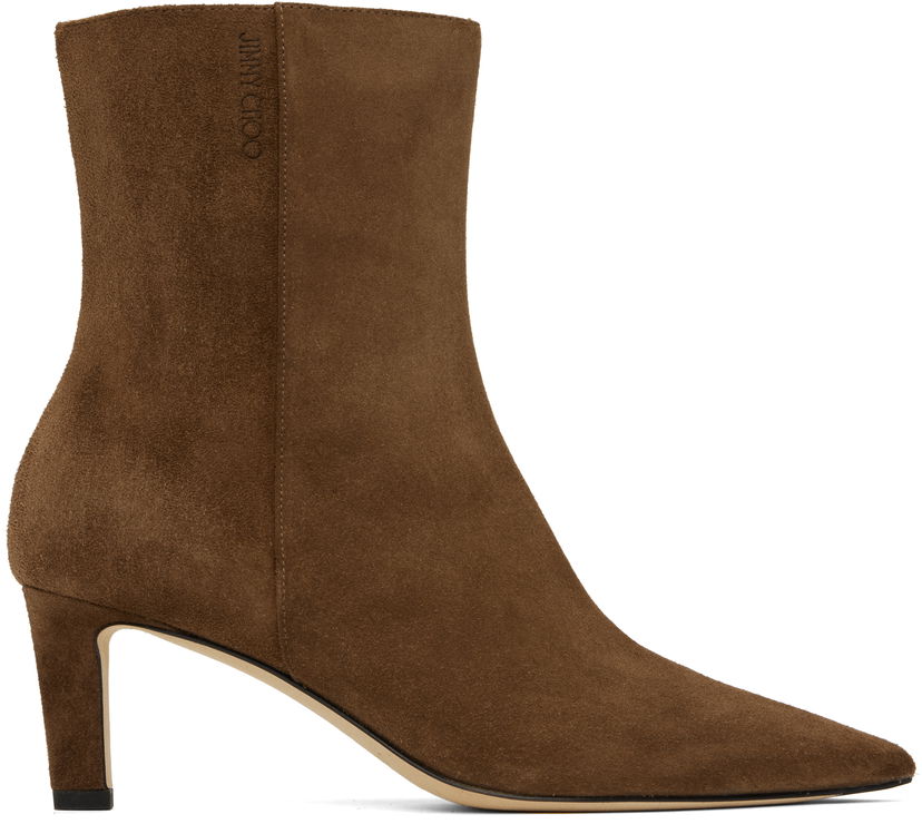 Kläder Jimmy Choo Jimmy Choo Alizze 65 Suede Ankle Boots Brun | ALIZZE AB 65 SVV