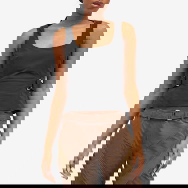 Linne Miaou Miaou Leila Sleeveless Top, Size Large Svart | 7120NYLBLK, 2