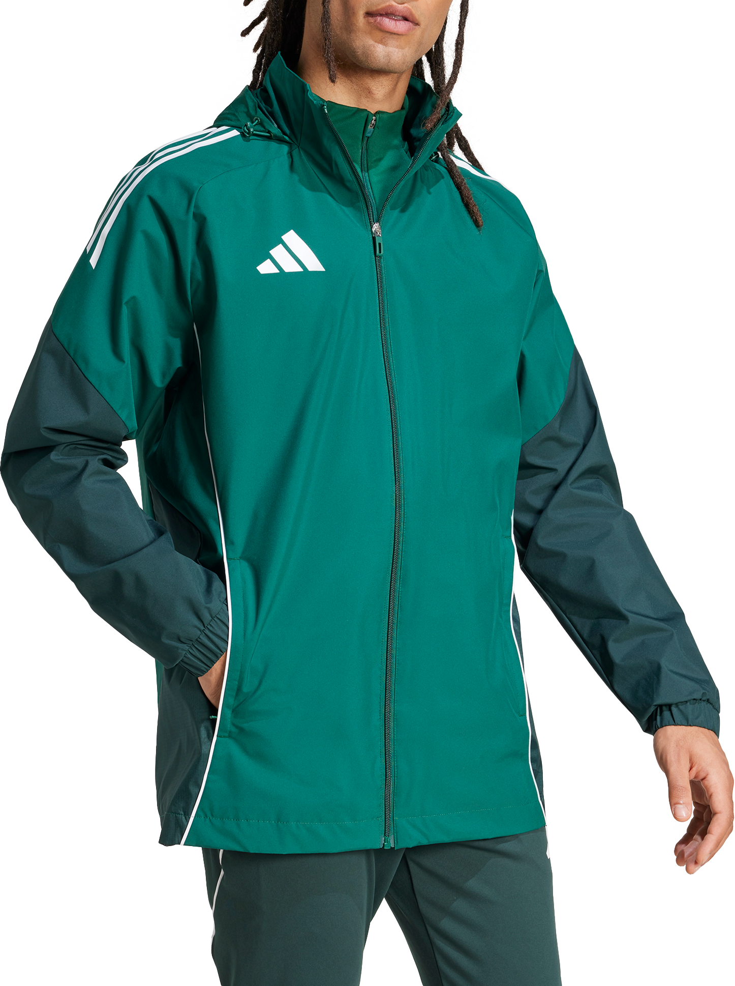 Vindjacka adidas Performance Adidas TIRO25C All-Weather Hooded Jacket Grön | ji8936, 0