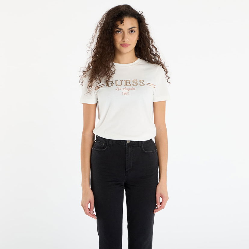 T-shirt GUESS Bibia Short Sleeve T-shirt Vit | V5BI15KA260-G1O6
