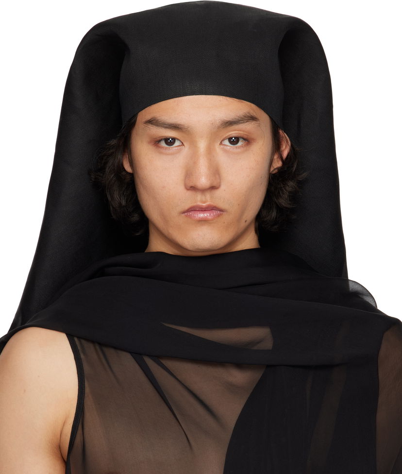 Hatt Rick Owens Rick Owens Hollywood Wig Hat Svart | RR01E5457 TWL