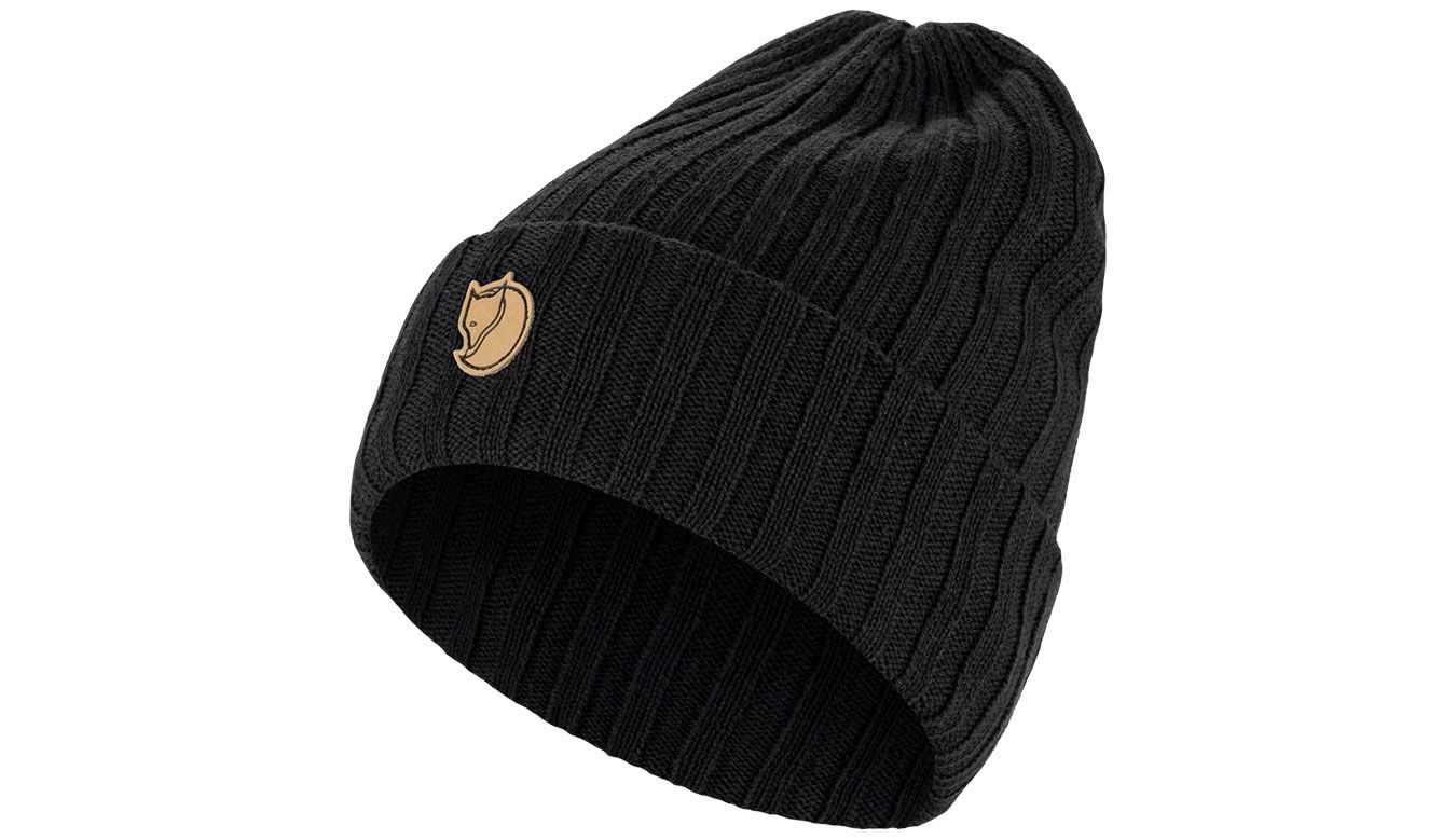 Mössa FJÄLLRÄVEN Byron Ribbed Knit Beanie Svart | F77388-550, 0