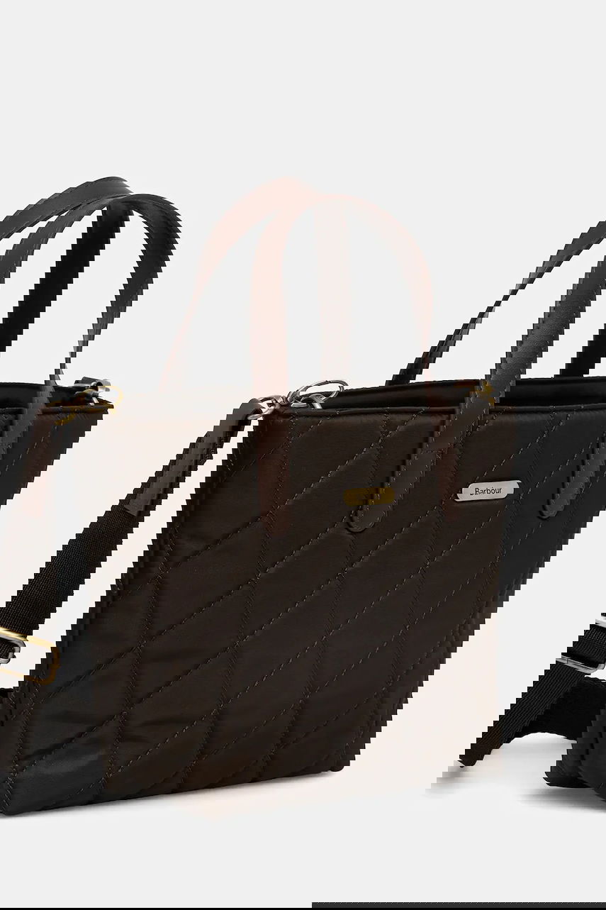 Tygpåse Barbour Barbour Quilted Tote Bag Brun | LBA0431, 1