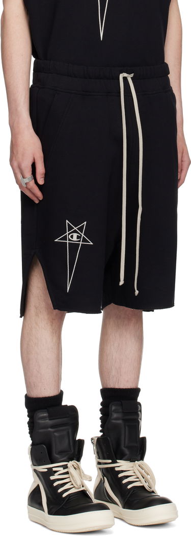 Shorts Rick Owens Rick Owens Champion Edition Beveled Pods Shorts Beige | CM01E1688 CHFE FELPA, 4