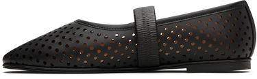 Sneakers och skor Stella McCartney Stella McCartney Ryder Perforated Ballerina Flats Svart | 810528KP027, 2