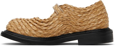 Skovård Moschino Moschino Olivia Raffia Mary Jane Loafers Beige | MA10624C1M MX0 10A, 2