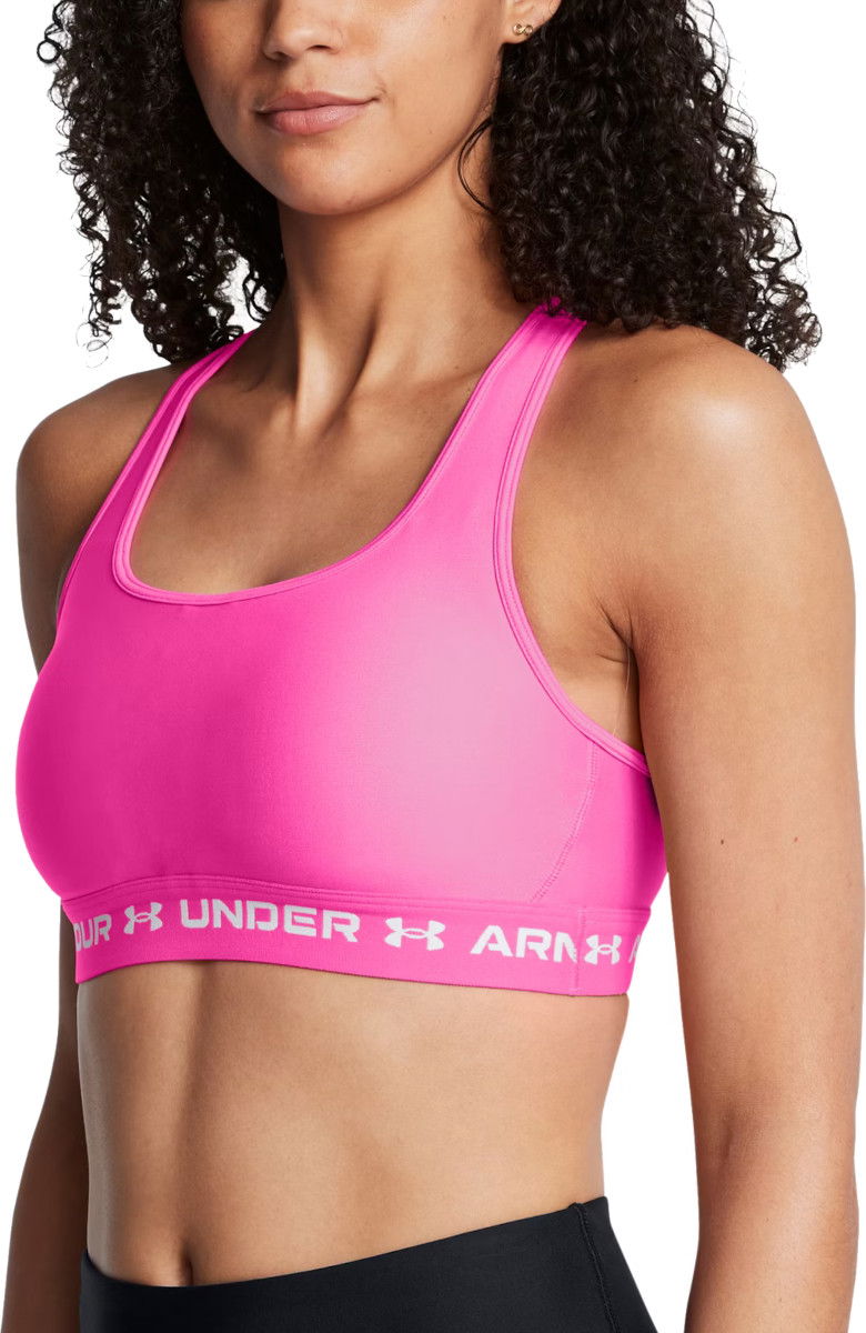 Behå Under Armour Crossback Mid Bra Rosa | 1361034-656