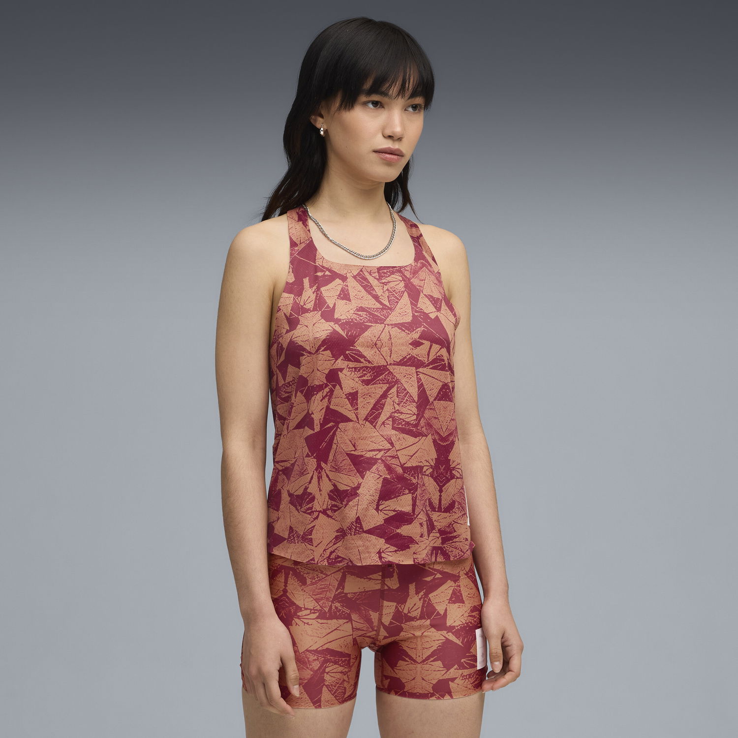 Linne Puma PUMA x SAYSKY Geometric Print Sleeveless Tank Top Flerfärgad | 527610_90, 1