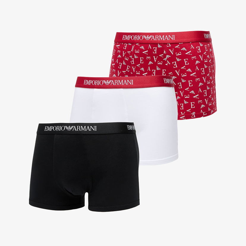 Boxare Emporio Armani Emporio Armani 3-Pack Trunks Vit | EM000260AF10800M0086