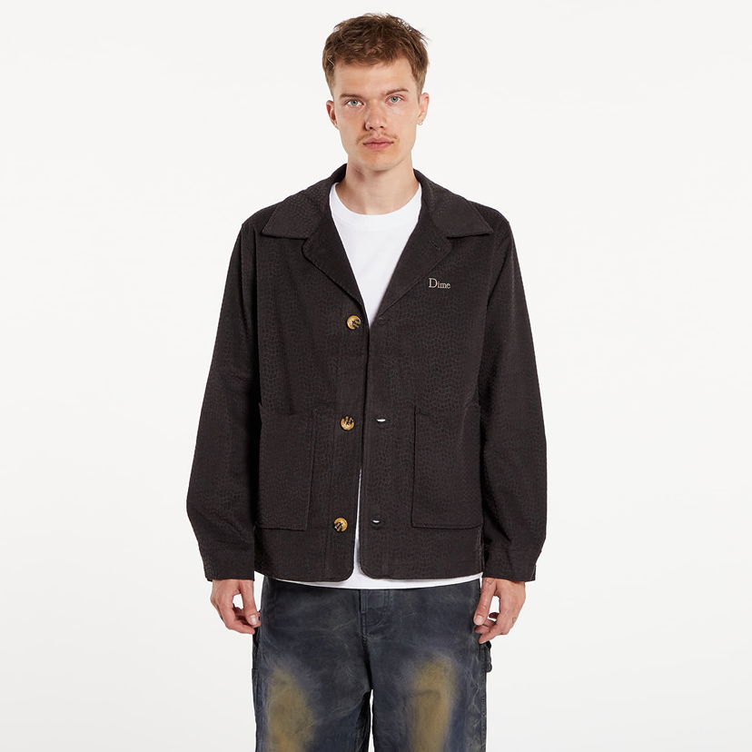 Jacka Dime Printed Cord Jacket UNISEX Black Svart | DIMESU242BLK