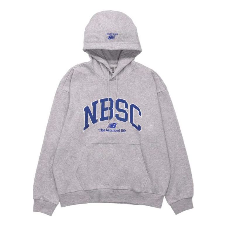 Sweatshirt New Balance Print Logo Hoodie Grå | 5CC44353-MGR