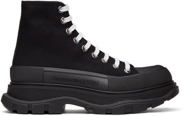 Sneakers och skor Alexander McQueen Canvas Tread Slick High Sneakers "Black" Svart | 604254W4L32, 0