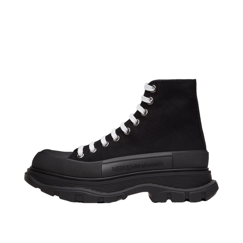 Sneakers och skor Alexander McQueen Canvas Tread Slick High Sneakers "Black" Svart | 604254W4L32