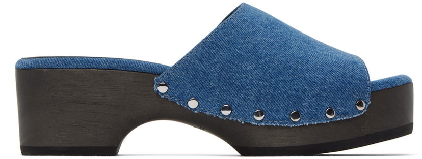 Kläder rag & bone rag & bone Mara Denim Clogs Blå | WFF23PF015SA15