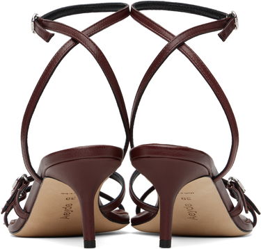 Skovård Aeyde Aeyde Libby Leather Kitten Heel Sandals Bourgogne | A11-HS-GAIS55TB172-SS25-955-007, 1