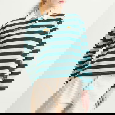 Polotröja adidas Originals Women's Long Sleeve Graphic Polo Grön | KF2326, 2