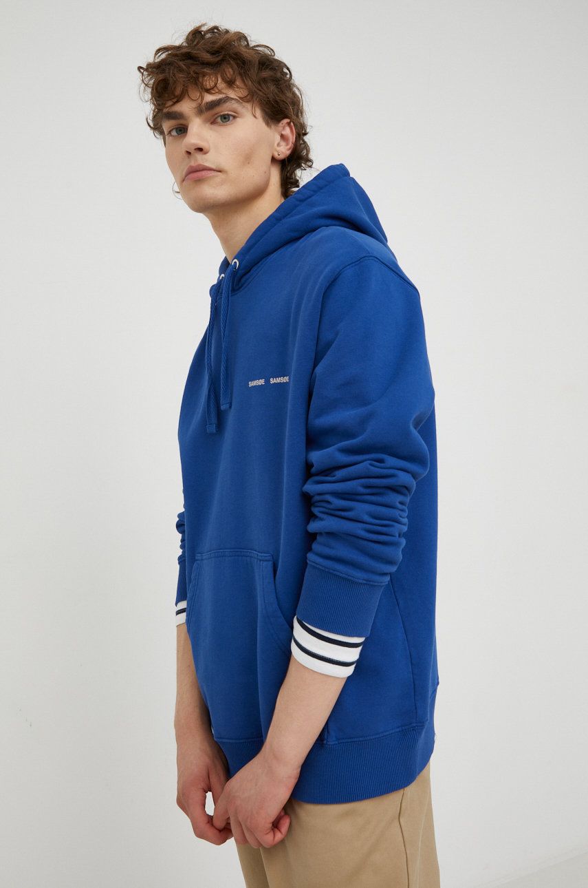 Sweatshirt Samsoe Samsoe Norsbro Hoodie Mörkblå | M00018104, 0