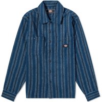 Skjorta Dickies Hope Stripe Overshirt "Dark Western Stripe" Mörkblå | DK0A4YI6G221, 1