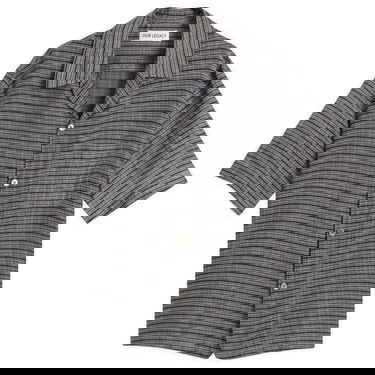 Skjorta OUR LEGACY Our Legacy Heusen Short Sleeve Shirt, Picnic Check Grå | M2252HP, 1