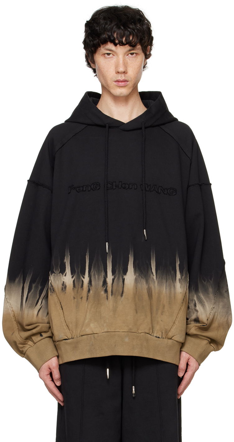 Sweatshirt Feng Chen Wang Feng Chen Wang Tie-Dye Hoodie Svart | FUF18HD01