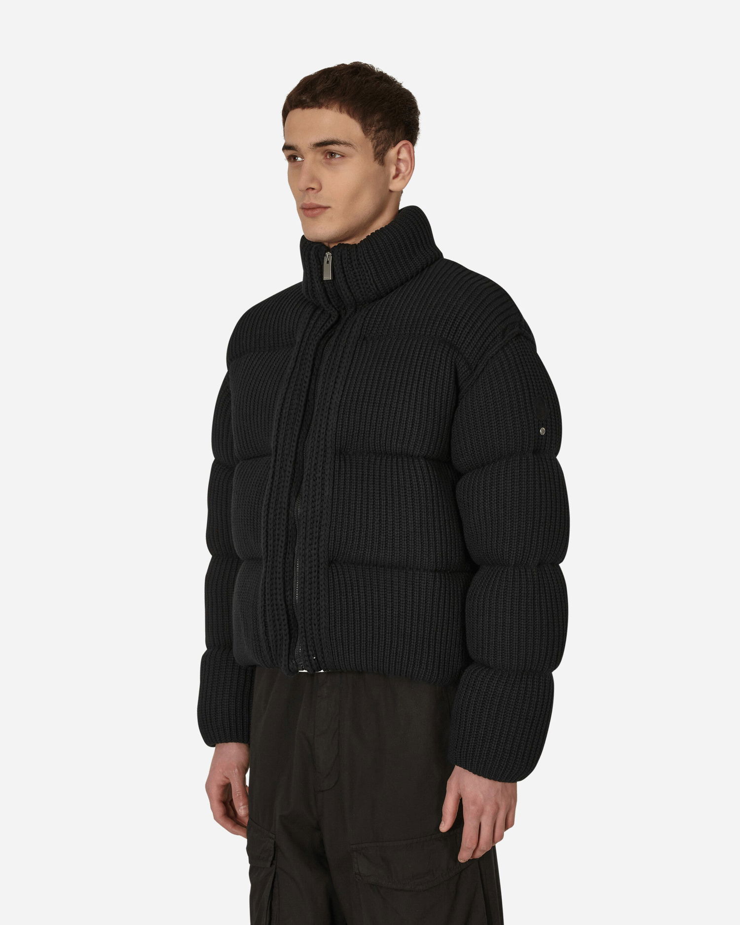 Pufferjacka Moncler 1017 ALYX 9SM x Cardigan Down Jacket Svart | 9B00001M1334 999, 1