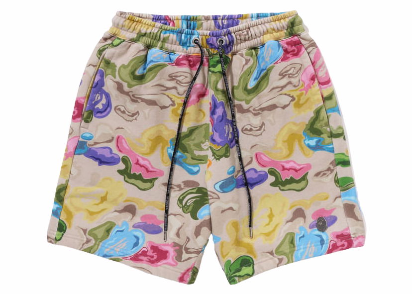 Shorts BAPE BAPE A Bathing Ape Art Camo Sweat Shorts Multicolor Flerfärgad | 1J80-153-055