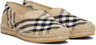 Kläder Burberry Burberry Check Mews Espadrilles Beige | 8109180, 3