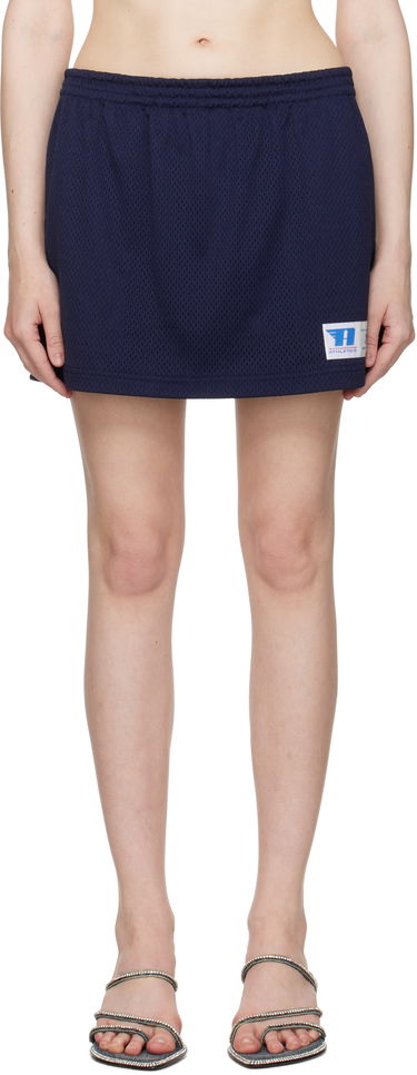 Kjol Alexander Wang Alexander Wang Deconstructed Athletic Mesh Skort Mörkblå | 1CC2255101, 0