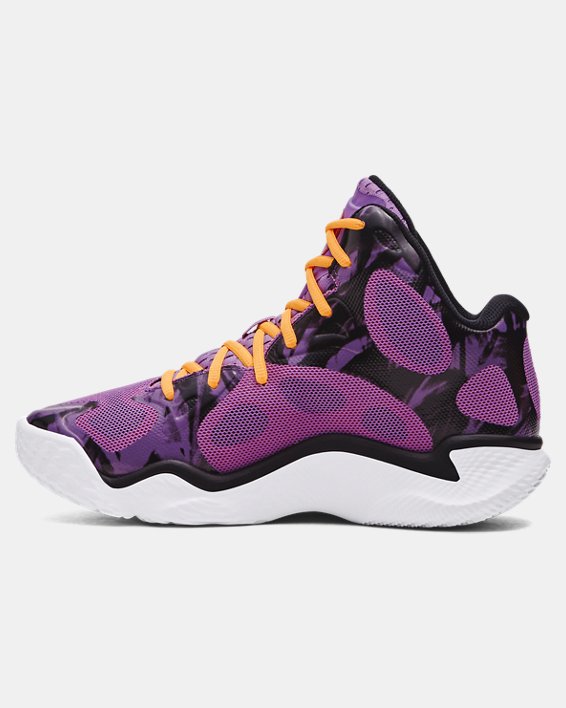 Sneakers och skor Under Armour Unisex Curry Spawn FloTro Basketballschuhe Provence Purpur | 3027372-500, 1