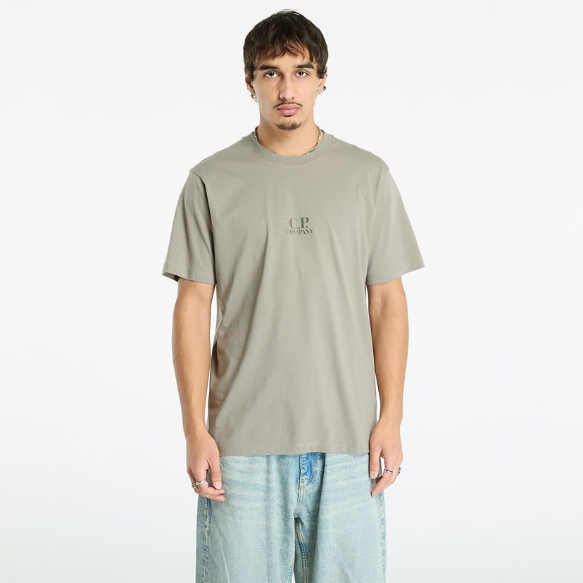 T-shirt C.P. Company C.P. Company 30/1 Jersey British Sailor Short Sleeve Logo T-Shirt Grön | 19CMTS106A006586W-356