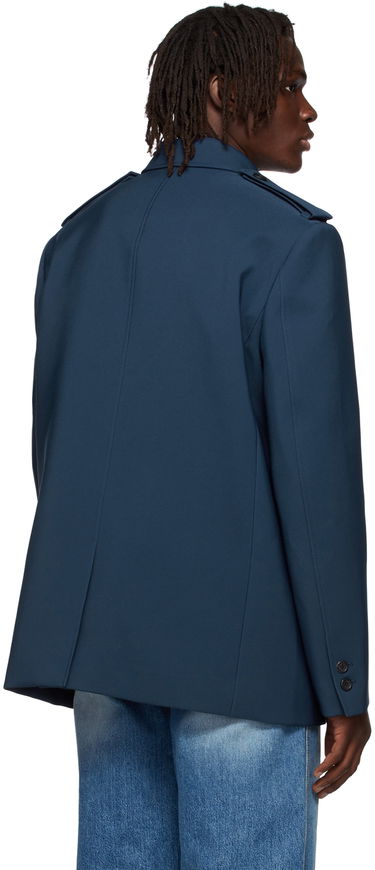 Jacka We11done We11done Regular Collar Jacket Mörkblå | WD-JK1-22-084-M-NV, 2