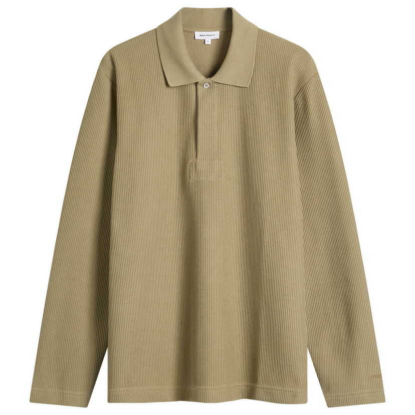 Polotröja NORSE PROJECTS Ruben Double Face Long Sleeve Polo Grön | N10-0214-2053