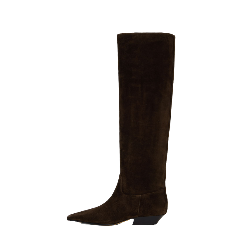 Sneakers och skor Khaite Brown 'The Marfa' Boots Svart | F1071-726