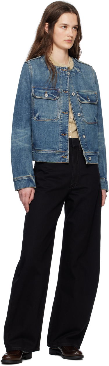 Jacka KENZO Kenzo Paris Collarless Denim Jacket Blå | FF52DV2506S7, 3