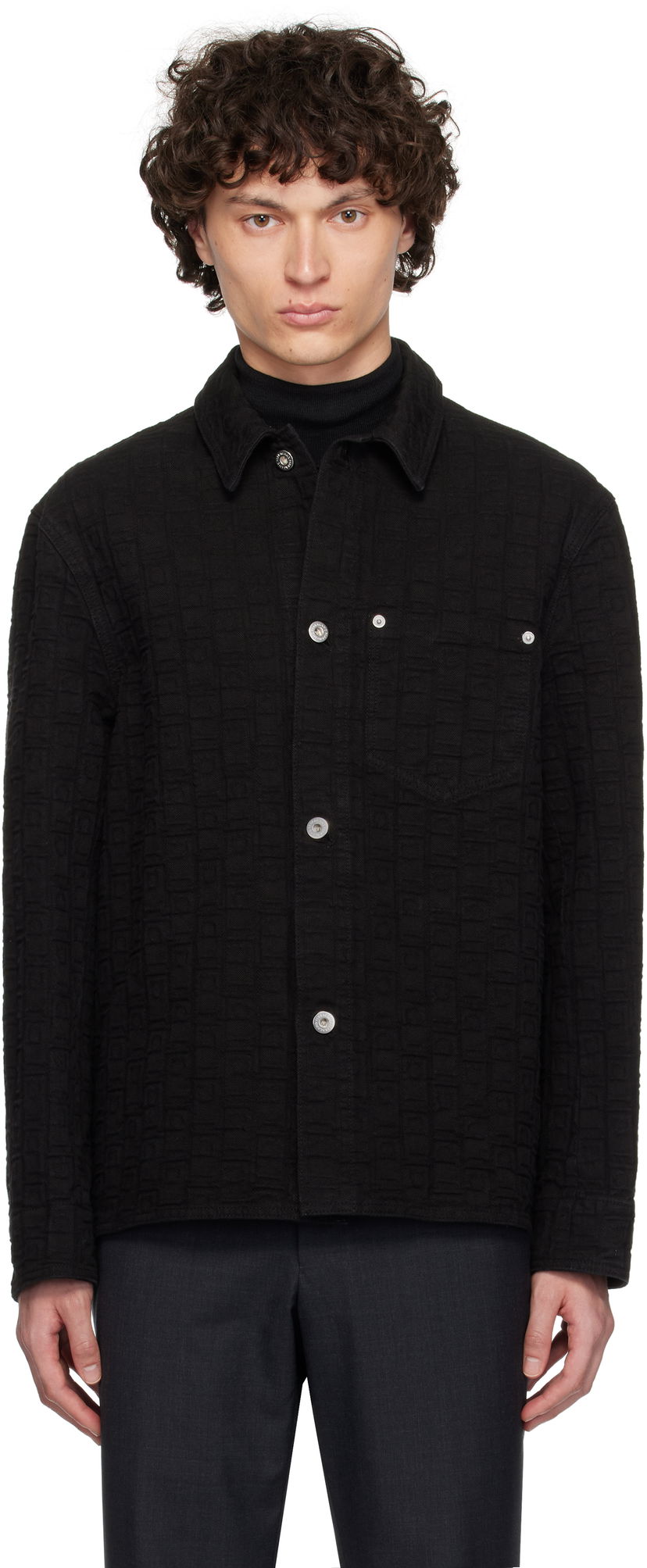 Skjorta FERRAGAMO Ferragamo Monogram Shirt Svart | 782879