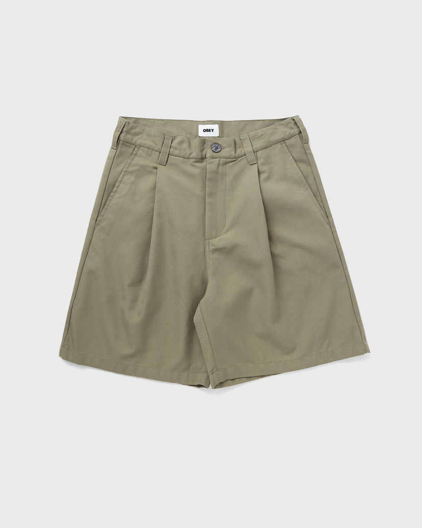 Shorts OBEY Oliver Pleated Shorts Grön | 172100098-MMD