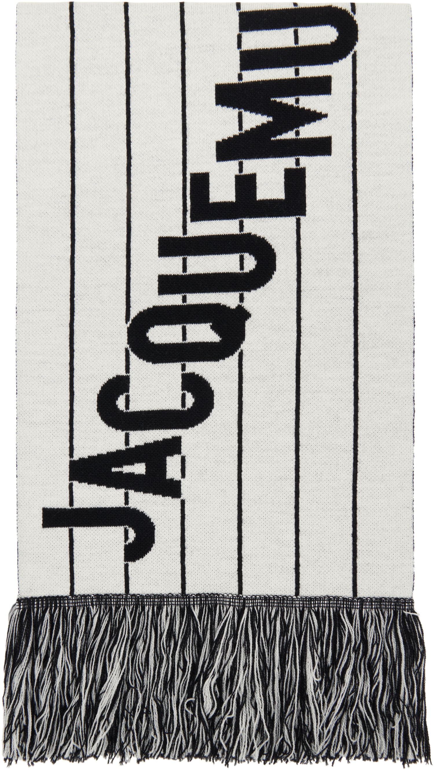 Halsduk Jacquemus Jacquemus 'The Liga' Knit Scarf Vit | 25E255AC758-2200, 0