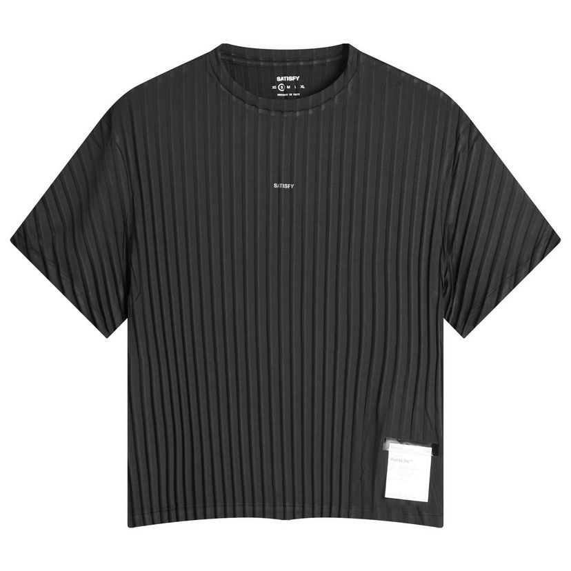 T-shirt Satisfy Auralite Pleated T-Shirt Svart | 21021-BK-SA
