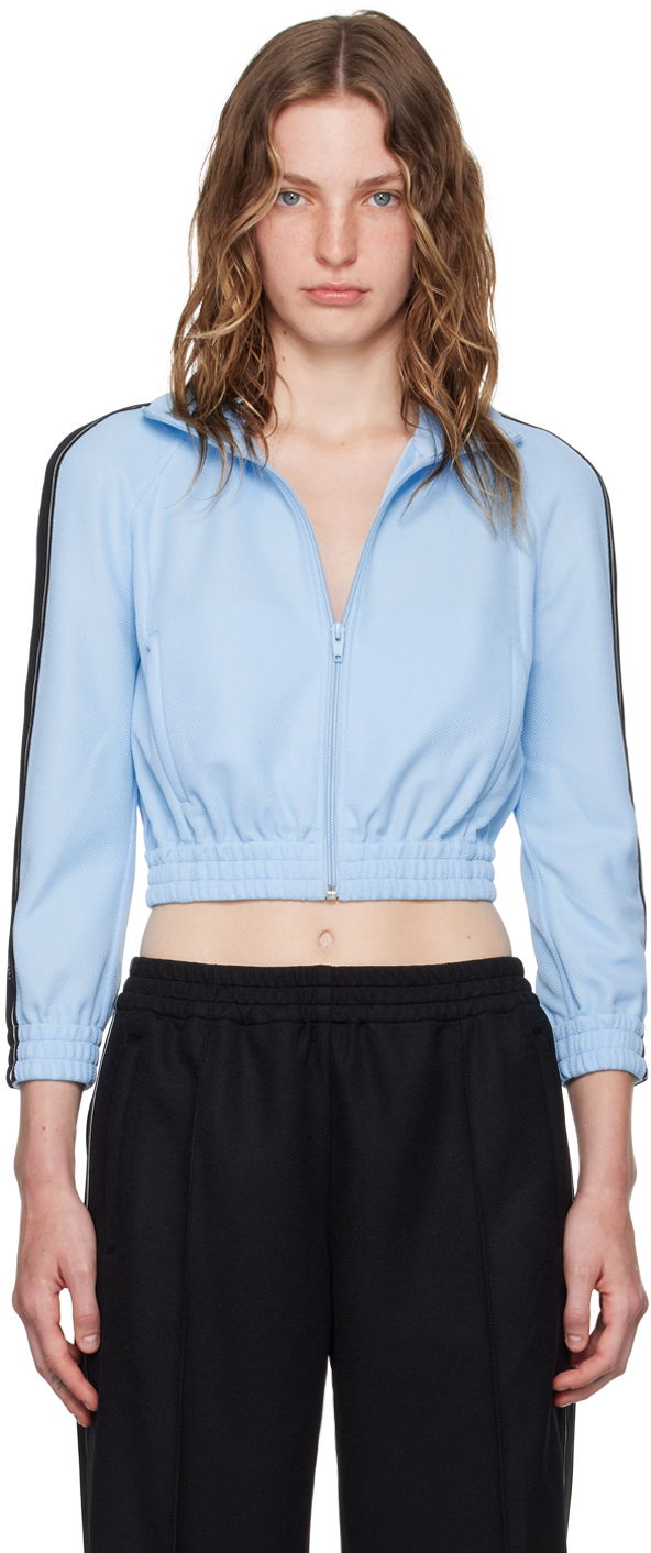 Träningsoverall Alexander Wang Alexander Wang.t Cropped Track Jacket Blå | 4CC3242091