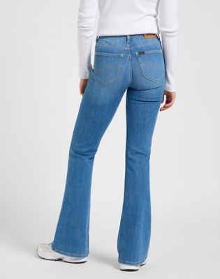 Jeans Lee Breese Flare Jeans 33x33 Blå | 112370938, 0