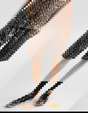 Shorts Dolce & Gabbana Dolce & Gabbana Leopard-Print Silk Shorts Flerfärgad | GV37ATIS1B7HY13M, 3