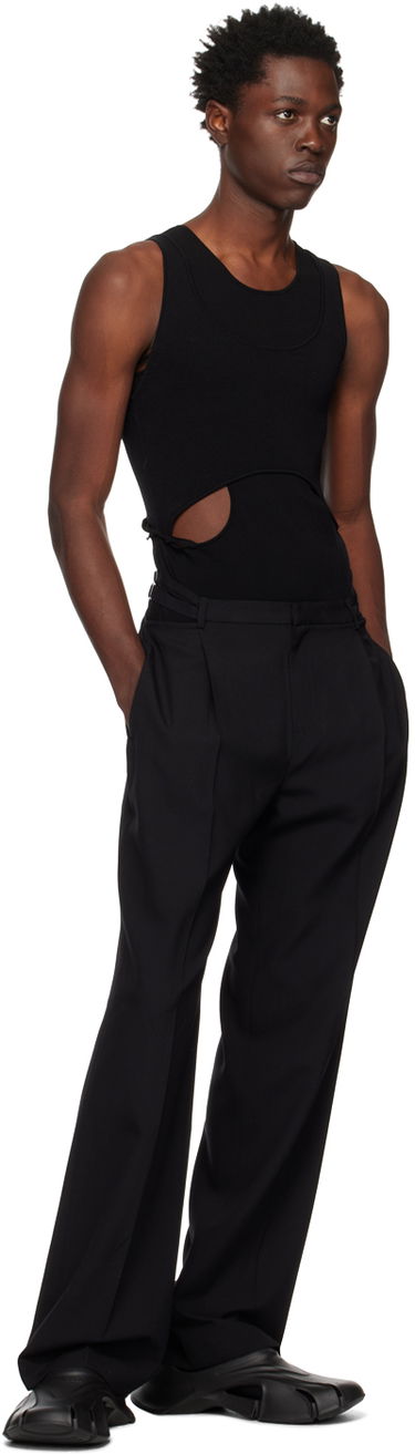 Linne Dion Lee Interlink Cutout Tank Top Svart | C7155R23, 3