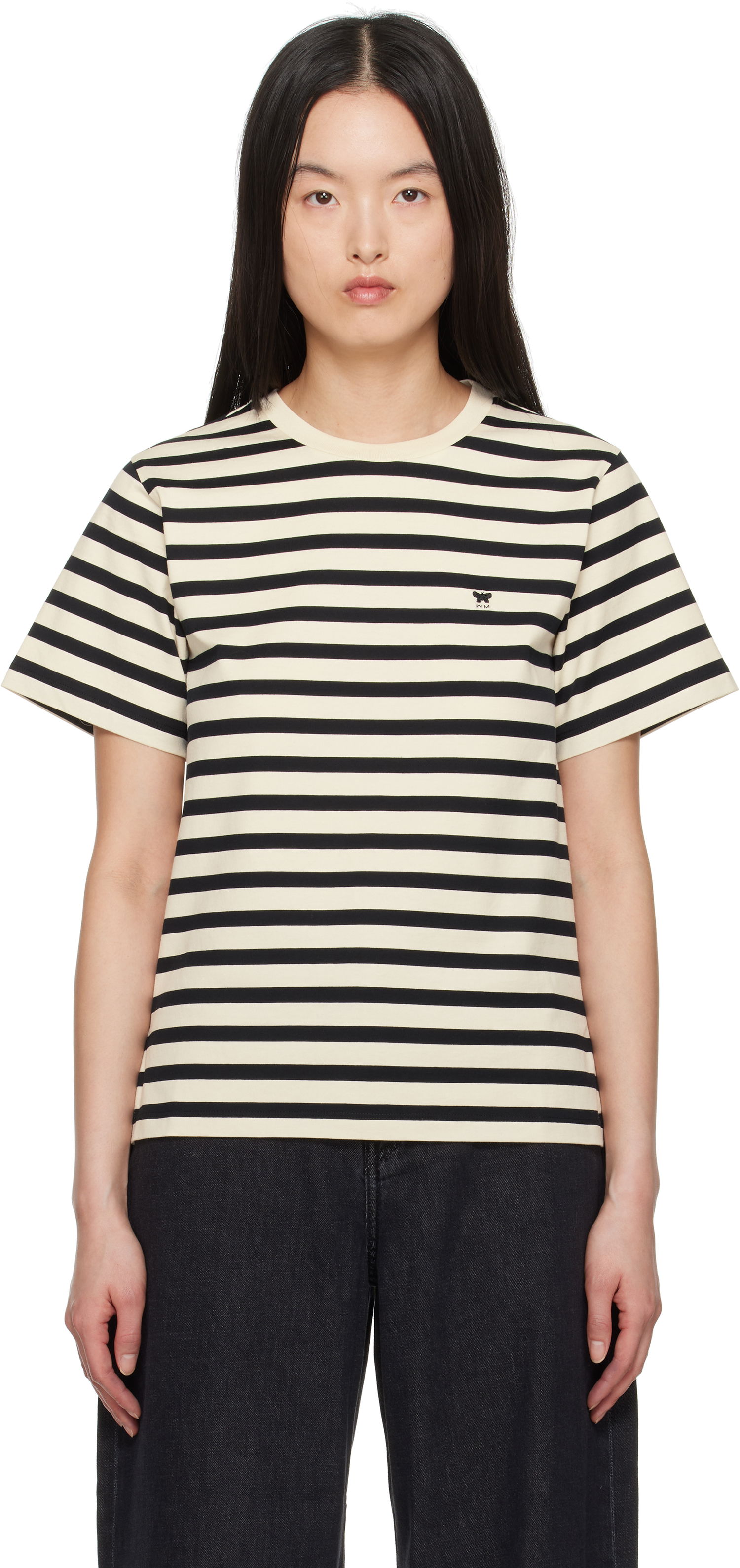 T-shirt Max Mara Weekend Max Mara Striped T-Shirt Beige | 2515971031600, 0
