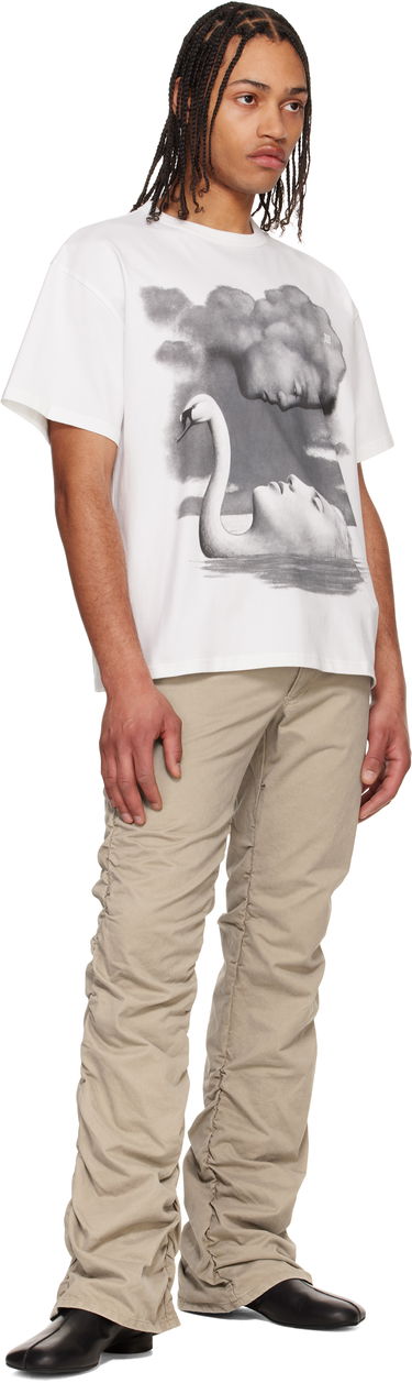 T-shirt MISBHV MISBHV La Donna Del Lago Graphic T-Shirt Vit | 250M108, 3