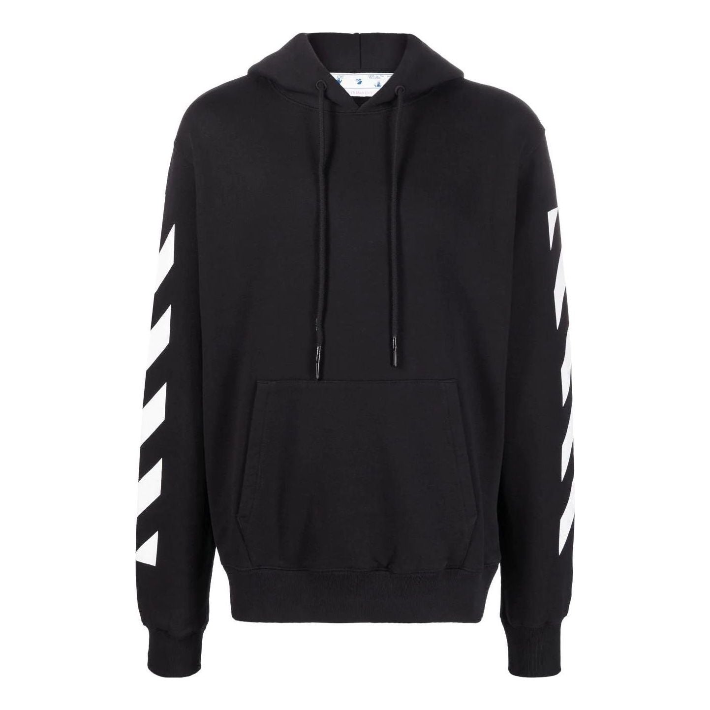 Sweatshirt Off-White Loose Fit Hoodie With Arrow Pattern Svart | OMBB097C99FLE0121001, 0